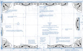 Blueprint of Benjy's Harley-Davidson Collection Museum