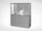 Museum Case featuring fiber optic lighting, retouched photo