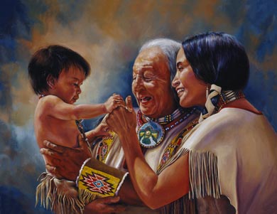 Oil Painting of The Patriarch