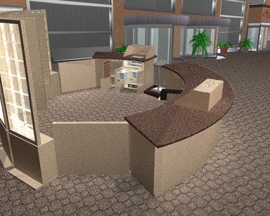 3D Kiosk of Rosen Hotel Lobby